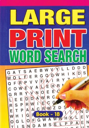 A5 Super Large Print Wordsearch Book