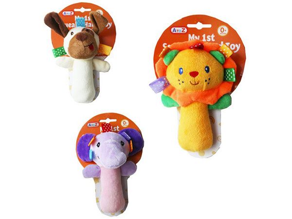 A To Z (Funtime) My 1st Squeaky Hand Toy - Assorted, Picked At Random