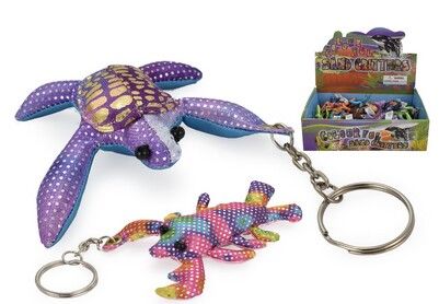 72x Assorted Sand Critter Keyrings